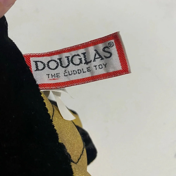 Douglas Cuddle Toys Dragon 9” Black And Gold Shiny Wings Halloween Spooky Season - Picture 5 of 10